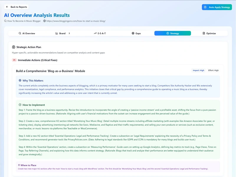 AI Overview Optimizer Demo