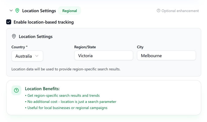 Location Intelligence Dashboard Screenshot