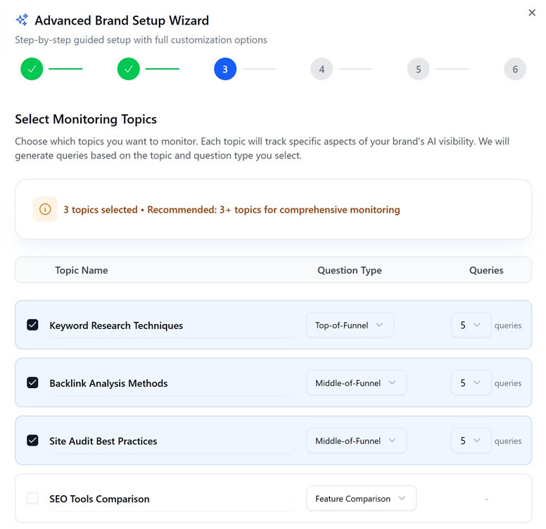 Intelligent Setup Wizard Screenshot